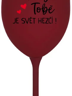 JE  bordo sklenice na víno 350 ml model 21859186 - Giftela