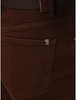 Dámske džínsy Mom Fit s hnedým pásikom FashionStreet UY3133