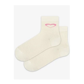 TENKÉ PONOŽKY FARBA 2-6 ROKOV DIEVČATÁ OFF WHITE 24-26