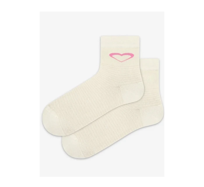 TENKÉ PONOŽKY FARBA 2-6 ROKOV DIEVČATÁ OFF WHITE 24-26