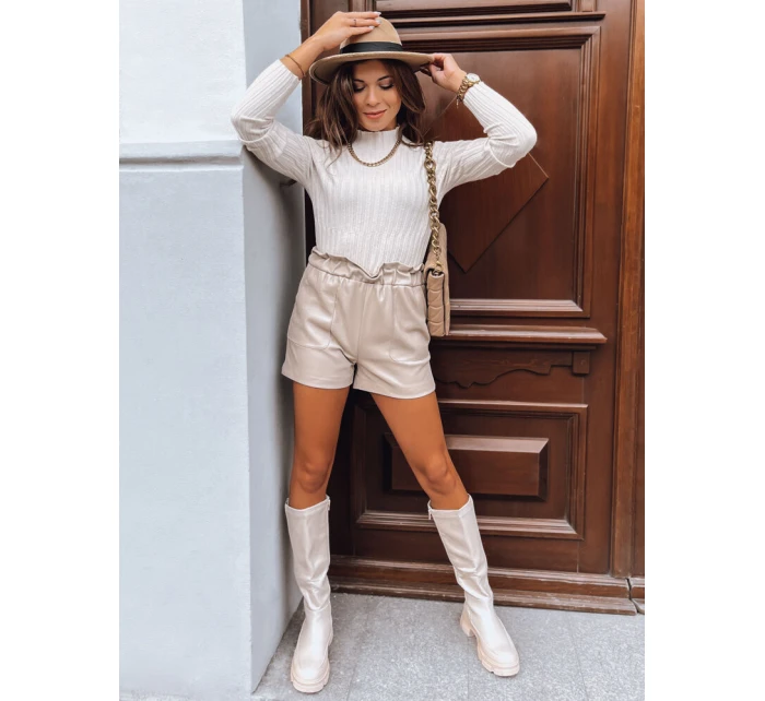 Dámský svetr s rolákem ecru Dstreet model 21971308 - FashionStreet