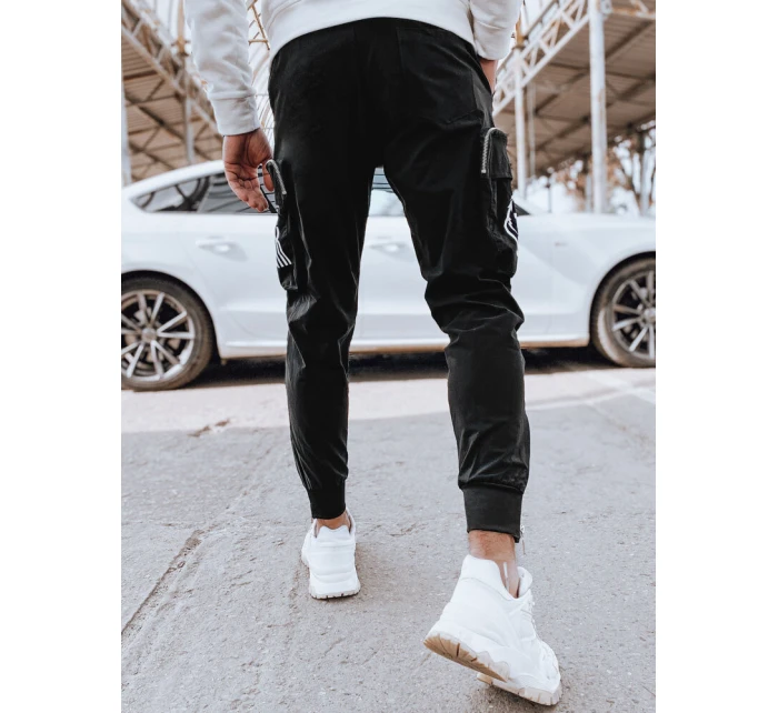 Pánske bojové nohavice čierne FashionStreet UX4309