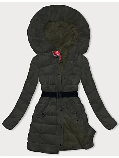 Dámska páperová zimná bunda army (2M-007)