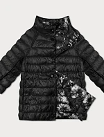 Dámska obojstranná bunda s 3/4 rukávmi Minority black/floral (M23-7009-1)