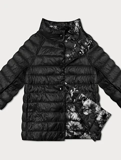 Dámska obojstranná bunda s 3/4 rukávmi Minority black/floral (M23-7009-1)