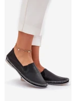 Skórzane Baleriny Maciejka T3512-71 Czarne