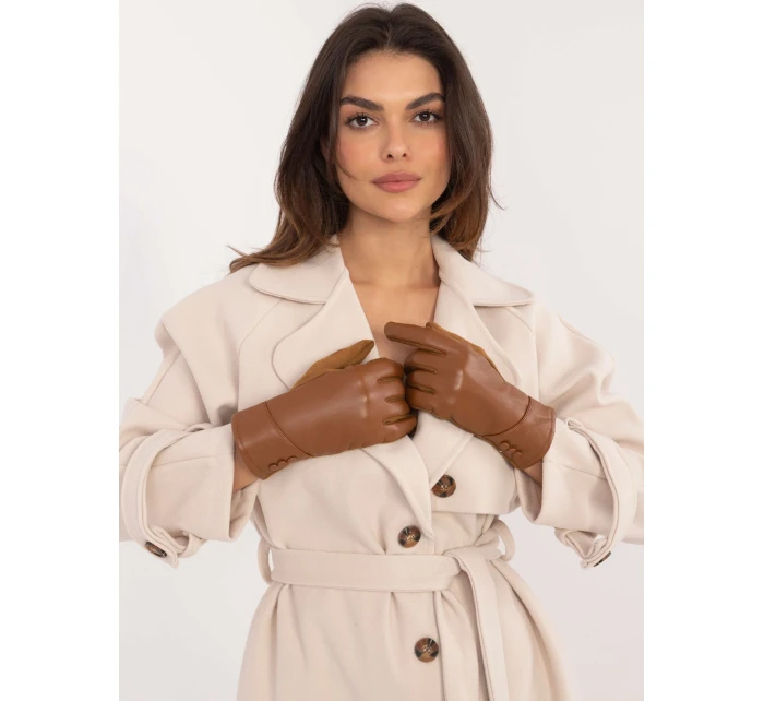 Rukavice AT RK model 20591890 světle hnědé - FPrice