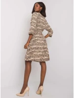 Šaty DHJ SK 11092A 1.91P čierna a béžová Šaty DHJ SK 11092A 1.91P čierna a béžová