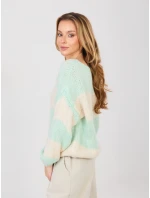 Sweter MI SW model 21958664 mietowy - FPrice Sweter MI SW model 21958664 mietowy - FPrice