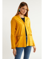Monnari Cardigans Dámsky sveter s ozdobnou aplikáciou Yellow
