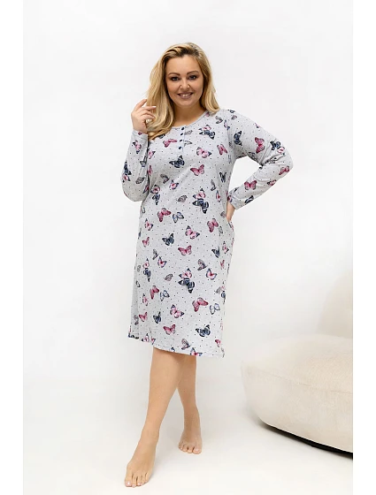 Nadmerné veľkosti Nočná košeľa model 226135 Forever Pink Nadmerné veľkosti Nočná košeľa model 226135 Forever Pink
