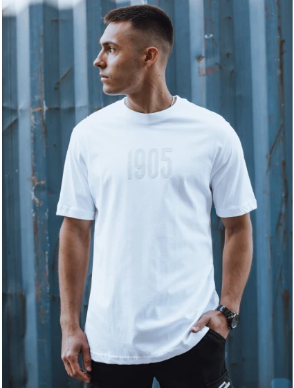 Pánské tričko s potiskem bílé Dstreet model 21975538 - FashionStreet