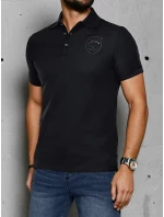 Pánská polokošile s nášivkou černá Dstreet model 21987834 - FashionStreet