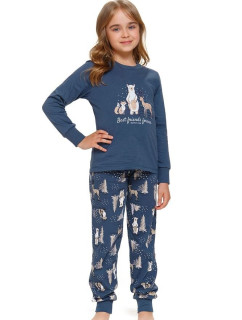Detské pyžamo Best Friends lesné zvieratká modré