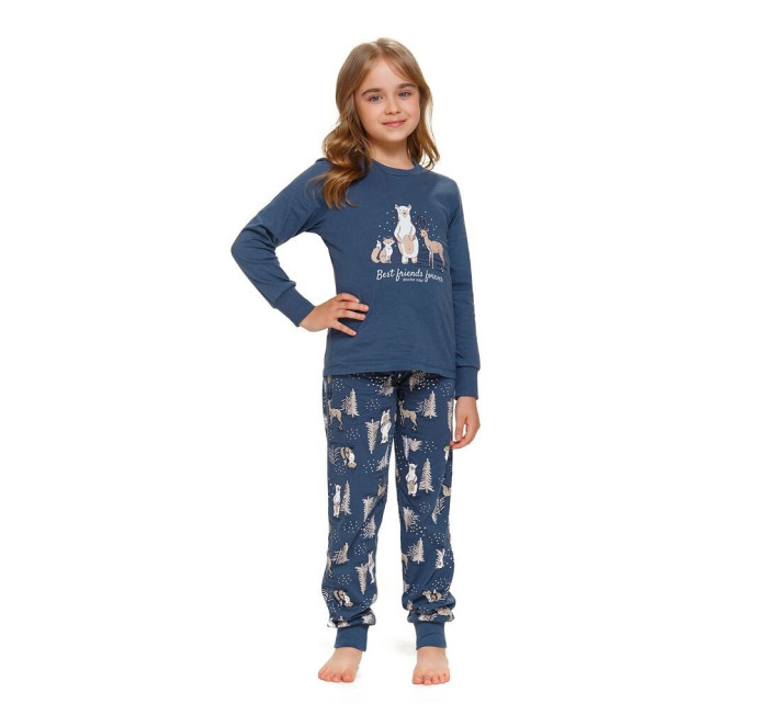 Detské pyžamo Best Friends lesné zvieratká modré