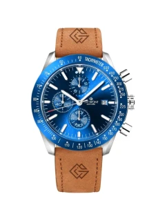 Pánske hodinky Giewont Chronograph Sapphire Brown and Blue GW8720-A2