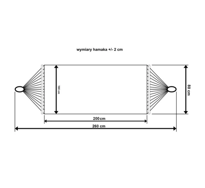 HAMAK OGRODOWY 1  Z DRĄŻKIEM I Z model 21830528