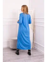 Sweter długi kardigan wiązany w talii jeansowy Sweter długi kardigan wiązany w talii jeansowy