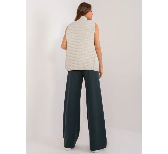 Kamizelka model 20095029 jasny beżowy - FPrice Kamizelka model 20095029 jasny beżowy - FPrice