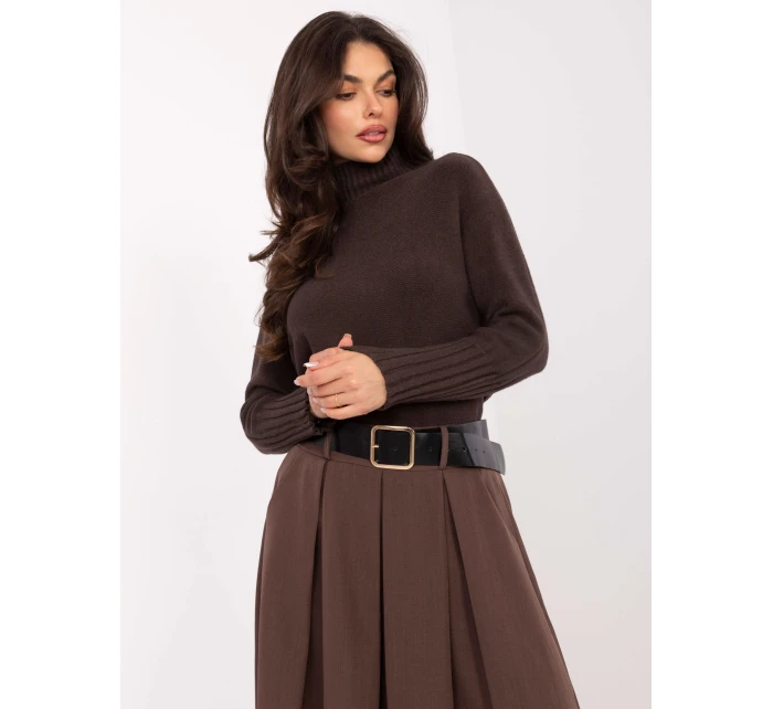 Spódnica IT SD model 21465905 brązowy - FPrice Spódnica IT SD model 21465905 brązowy - FPrice