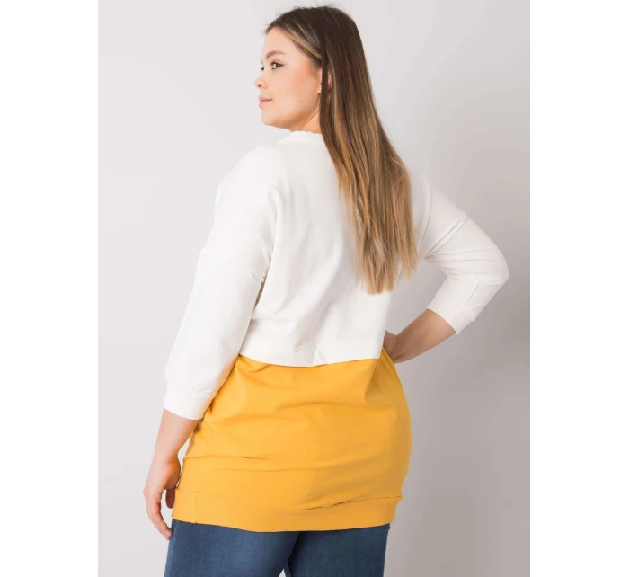 Mikina RV BL 6845.51P biela a žltá Mikina RV BL 6845.51P biela a žltá