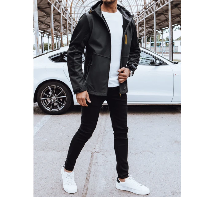 Pánská softshellová bunda s kapucí šedá Dstreet model 21970267 - FashionStreet