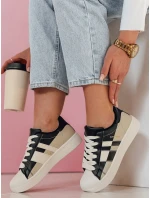 JUNOMI dámske tenisky na platforme čierne FashionStreet ZY0860