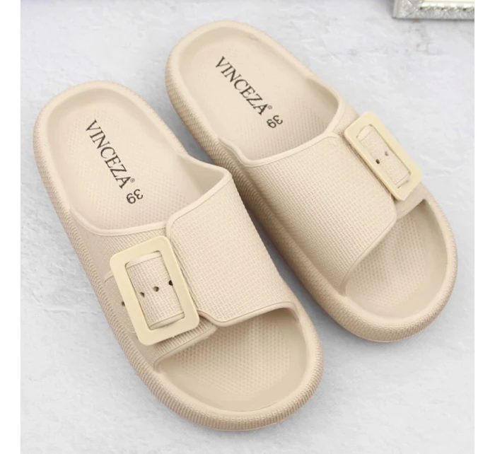 Žabky s prackou Vinceza W JAN308 beige