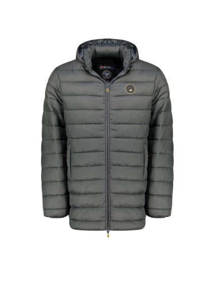 Geographical Norway Pánska bunda AMIGOMAP LONG HOOD DB DGREY MEN 233 DARK GREY (WZ5086H/GN-GRIS FONCÉ)