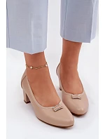 Lodičky na podpatku Vinceza béžové Lodičky na podpatku Vinceza béžové