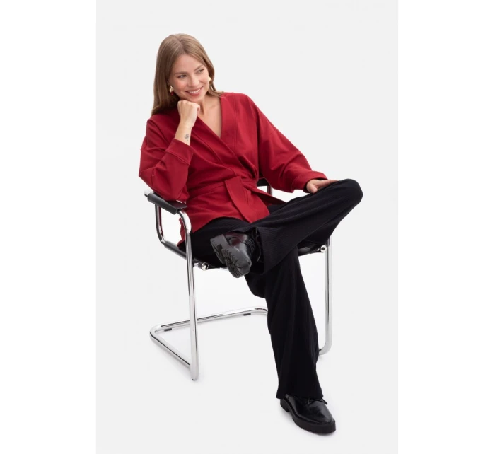 B300 Pletené nohavice - čierne