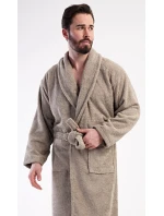 Pánský župan se šálovým límcem model 21820325 Béžová - Vienetta