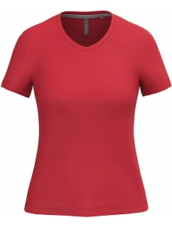 K Dámské tričko s výstřihem do V 20.K red model 22508272 - Kariban