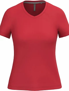K Dámské tričko s výstřihem do V 20.K red model 22508272 - Kariban