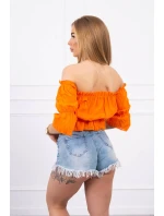 Oranžová pruhovaná halenka Oranžová pruhovaná halenka