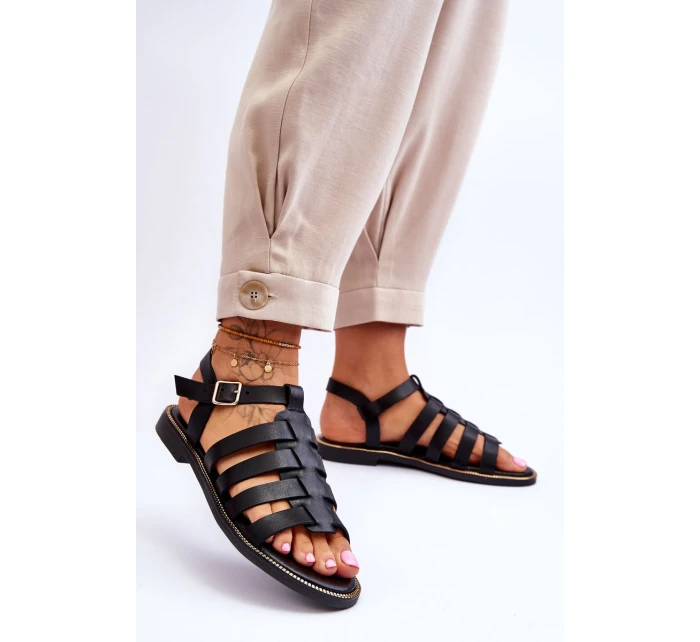 Kožené Sandály S Černe model 21617384 - Boto