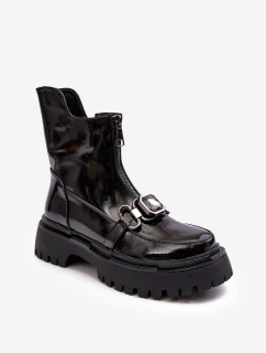 Dámské boty na zip D&A černé model 21636784 - S.Barski