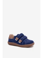 Kožené Dětské Polobotky Barefoot S  Tmavě Modré model 21958949 - Bartek S.A.