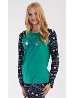 Dámské pyžamo dlouhé Holly model 19048690 - Vienetta Secret