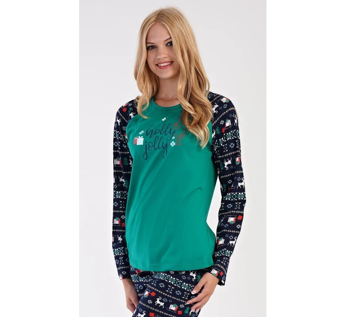 Dámské pyžamo dlouhé Holly model 19048690 - Vienetta Secret
