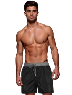 Pánske čierno-sivé šortky FashionStreet SX2514