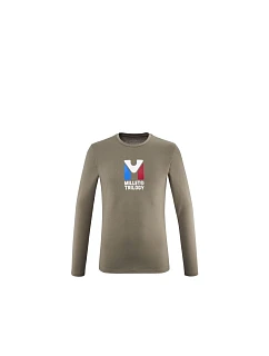 Pánske tričko MILLET M CHAMONIX TRI TS LS, hnedé