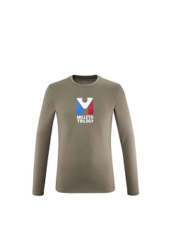 Pánske tričko MILLET M CHAMONIX TRI TS LS, hnedé