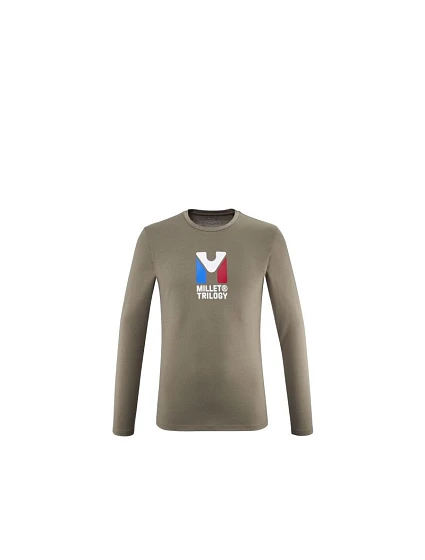 Pánske tričko MILLET M CHAMONIX TRI TS LS, hnedé