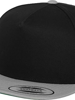 Flexfit 6007/6007T 5-panelová čiapka typu Snapback 55.6007 čierna/strieborná