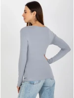 Dámská halenka EM BZ model 18027430 šedá - FPrice Dámská halenka EM BZ model 18027430 šedá - FPrice