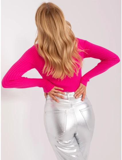Sweter PM SW model 18955334 fuksjowy - FPrice Sweter PM SW model 18955334 fuksjowy - FPrice
