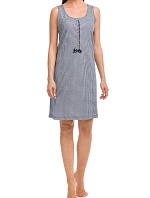 Dámska nočná košeľa 12407-180 modrobiela - Vamp