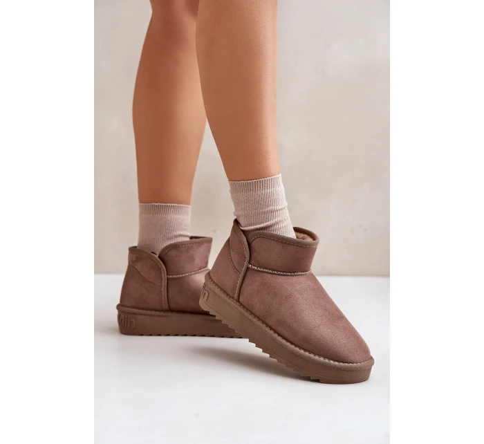 Dámské Sněhule Na Platformě model 21677079 Taupe - D.Franklin