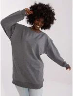 Tunika EM TU HS 21 model 18798914 ciemny szary - FPrice Tunika EM TU HS 21 model 18798914 ciemny szary - FPrice